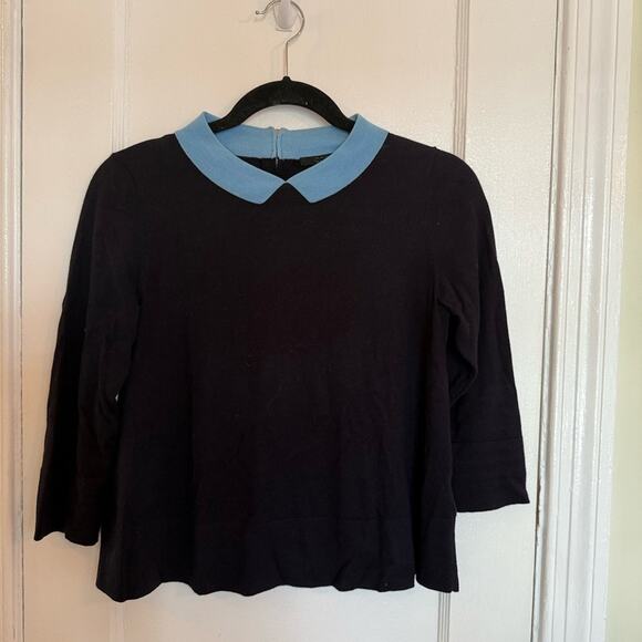 COS Navy Wool Sweater - Picture 2 of 6